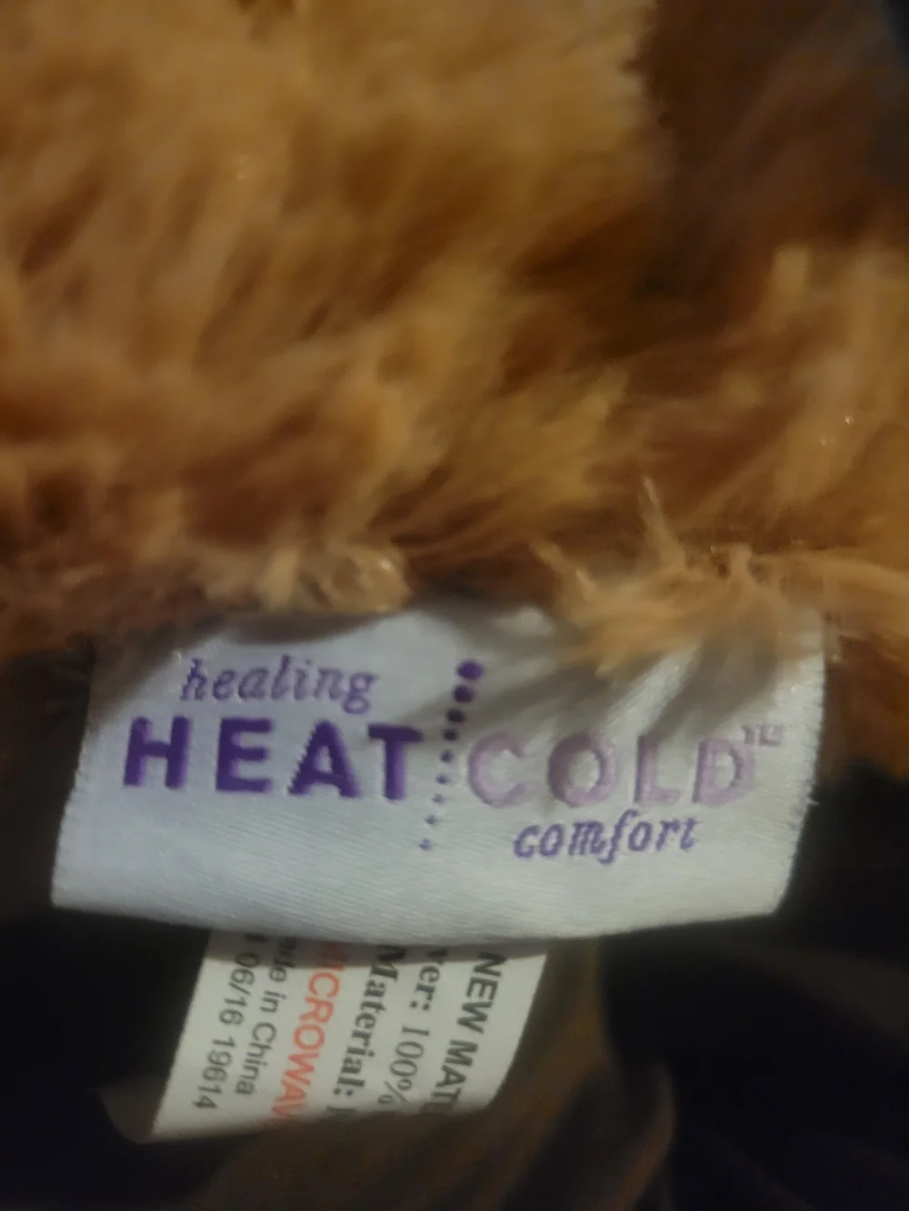 NWT Therapy Bear Heat & Cold Scented Lavender Comfort Cuddle Buddy Brown Ages 3+ - Picture 6 of 7